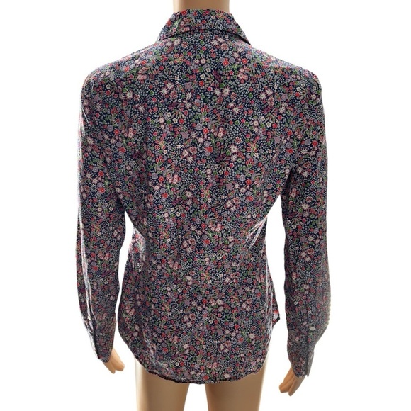 Liberty Art Fabrics for J. Crew Floral Long Sleeve Button Down Shirt Size 2 - Picture 2 of 7